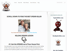 Tablet Screenshot of bestspiderkiller.com